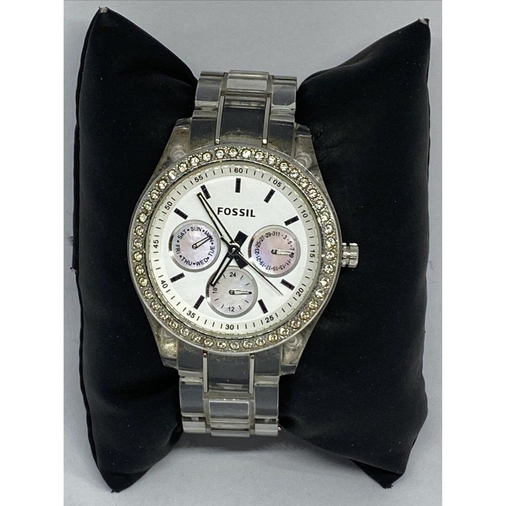 Fossil ES2364 Womens Stainless Steel White Analog